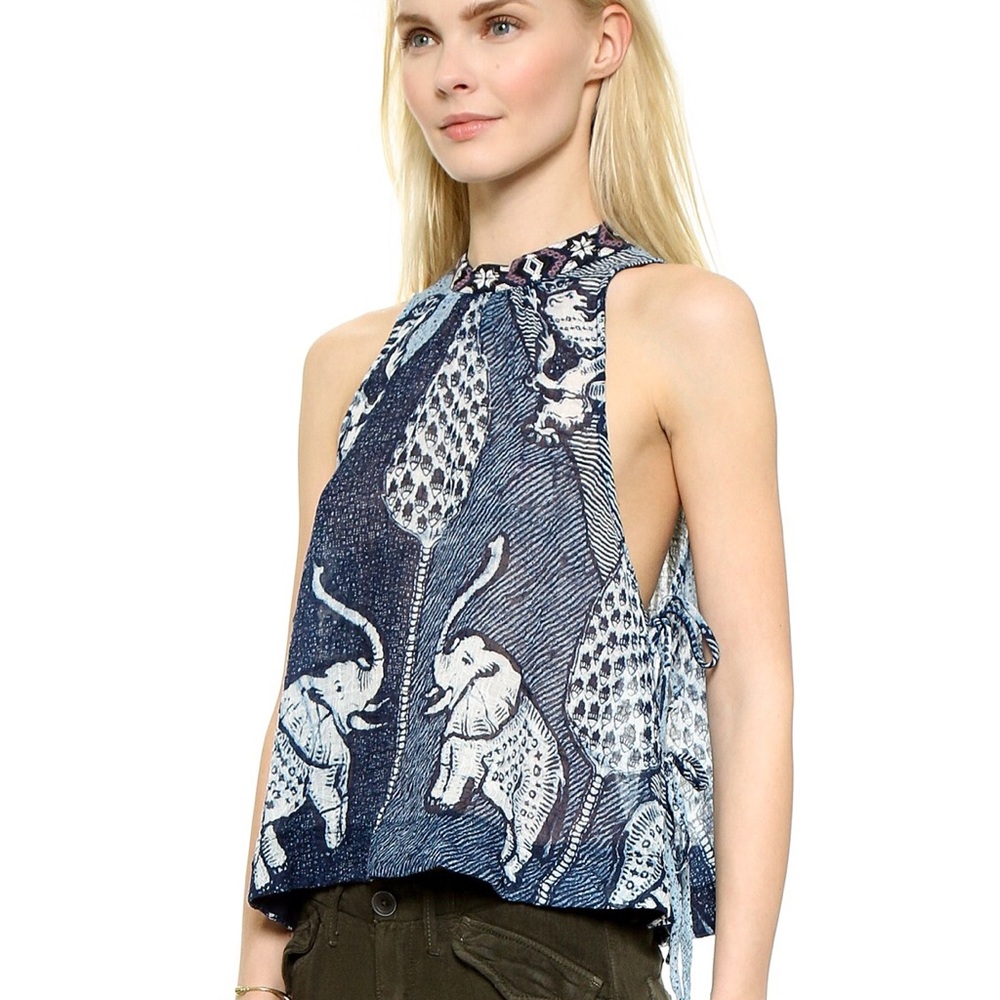 Free People ๐ Indigo Elephant Tank - Picture 4 of 8